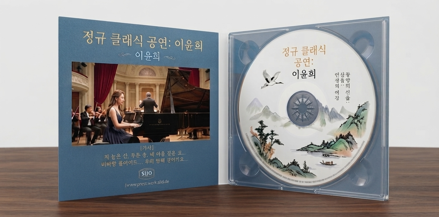 1CD 2단 CD DVD 케이스 제작